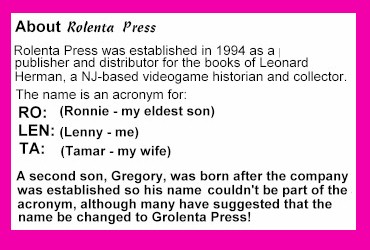 About Rolenta Press